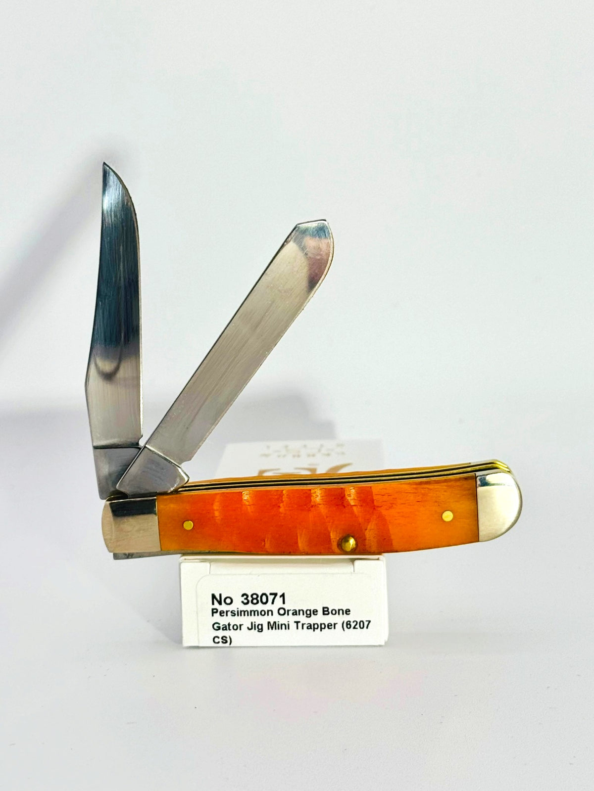 Case XX 38071 persimmon orange Gator Jig bone Mini Trapper, photo 6