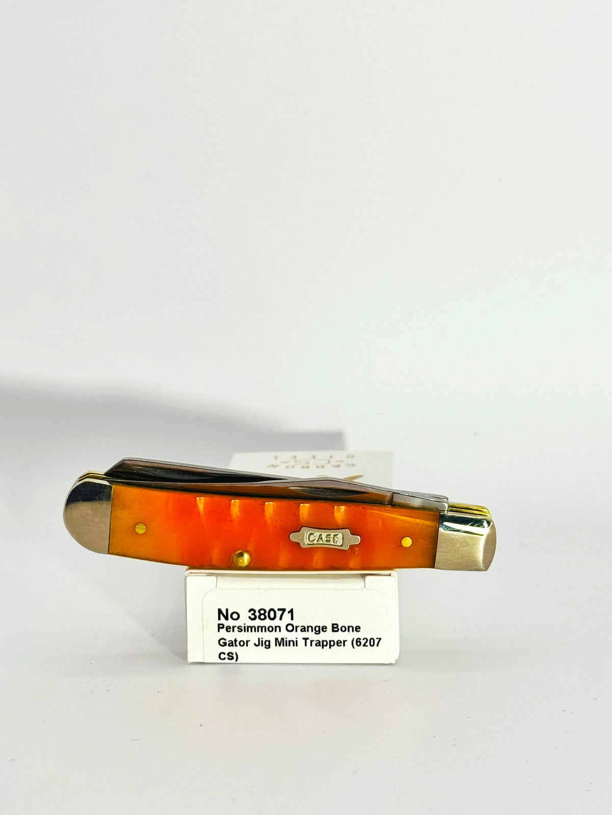 Case XX 38071 persimmon orange Gator Jig bone Mini Trapper, photo 7
