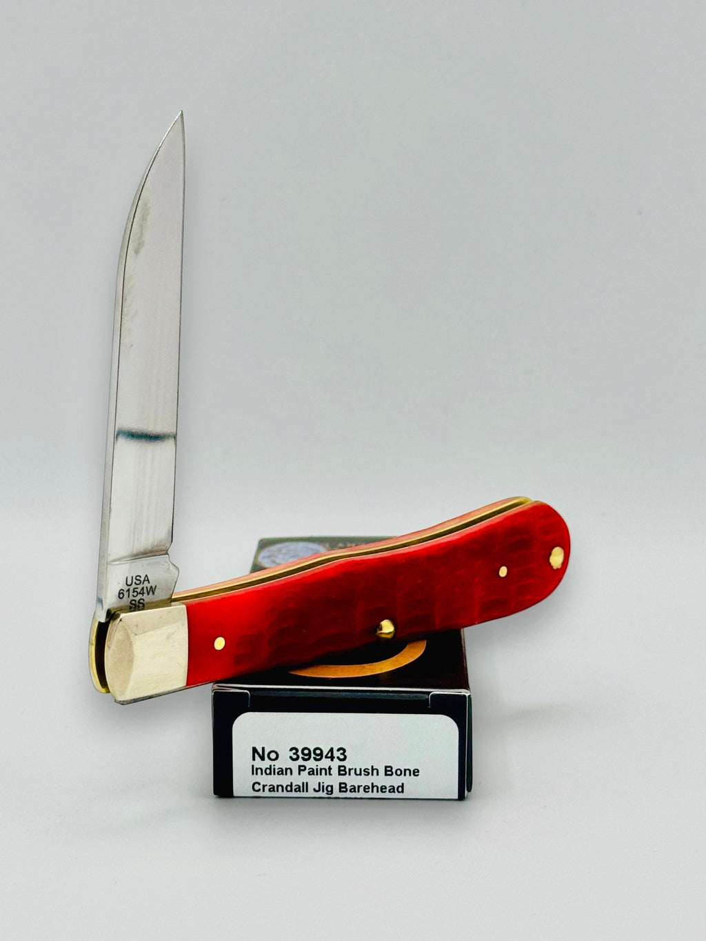 Case XX 39943 Indian Paint Brush Crandall jig bone barehead Trapper, photo 5