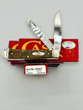 Case XX 581821 leather tooled antique bone Trapper, photo 1