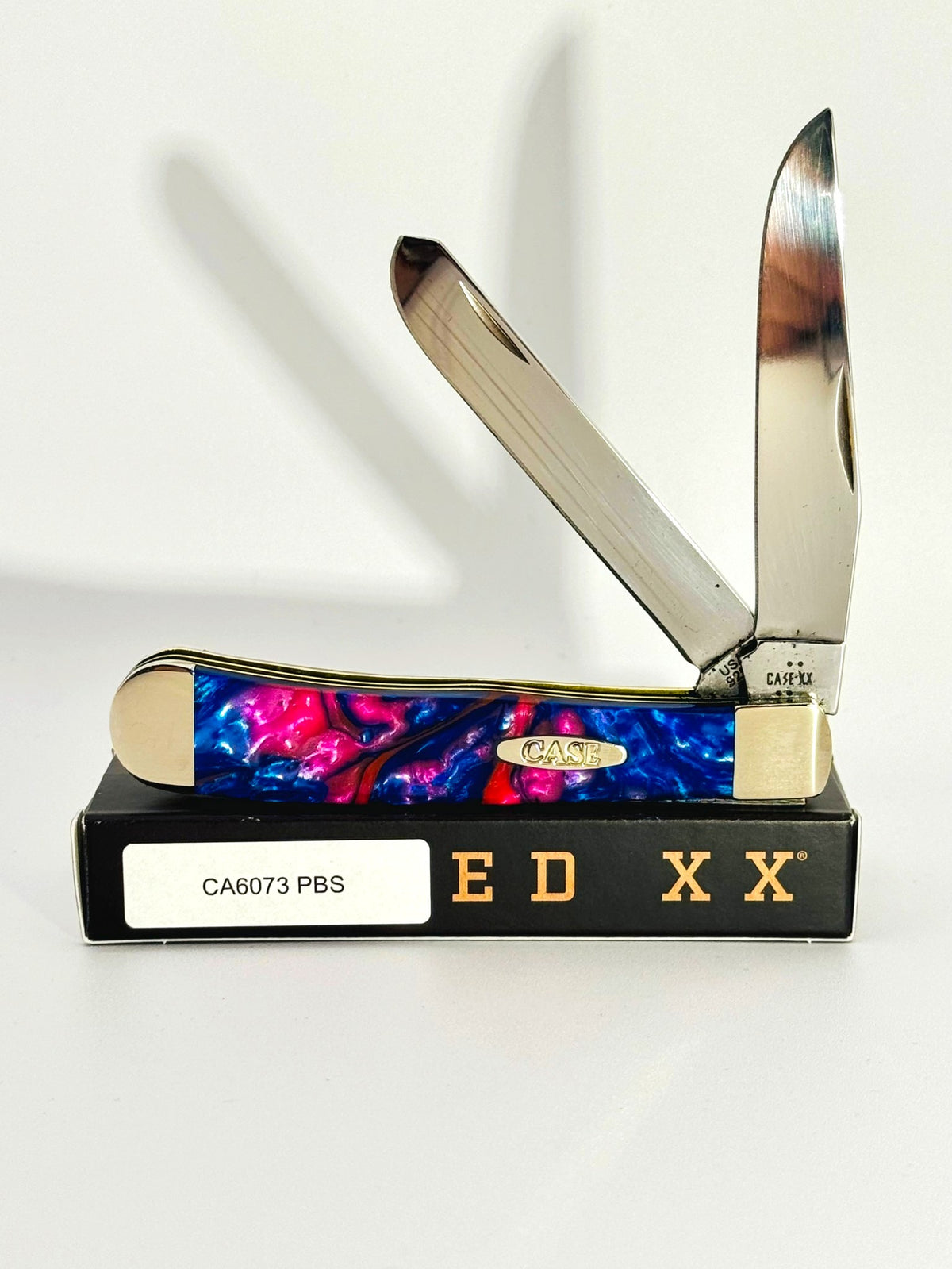 Case XX 6073PBS pink and blue sapphire mica pearl Trapper, photo 1
