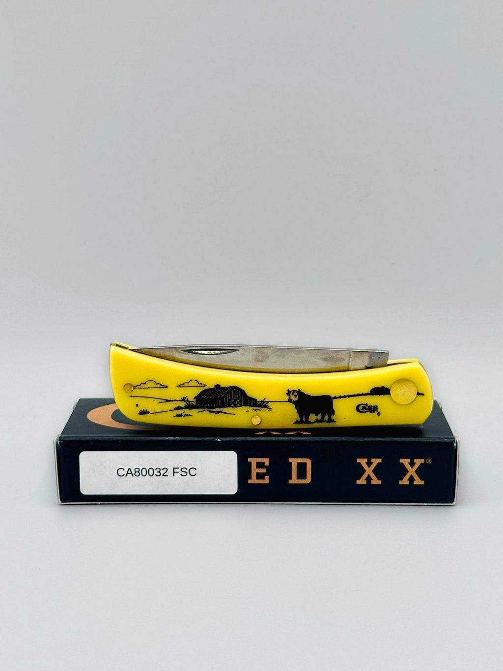 Case XX 80032FSC Farm Series Cow Yellow Synthetic Sod Buster Jr — photo 7