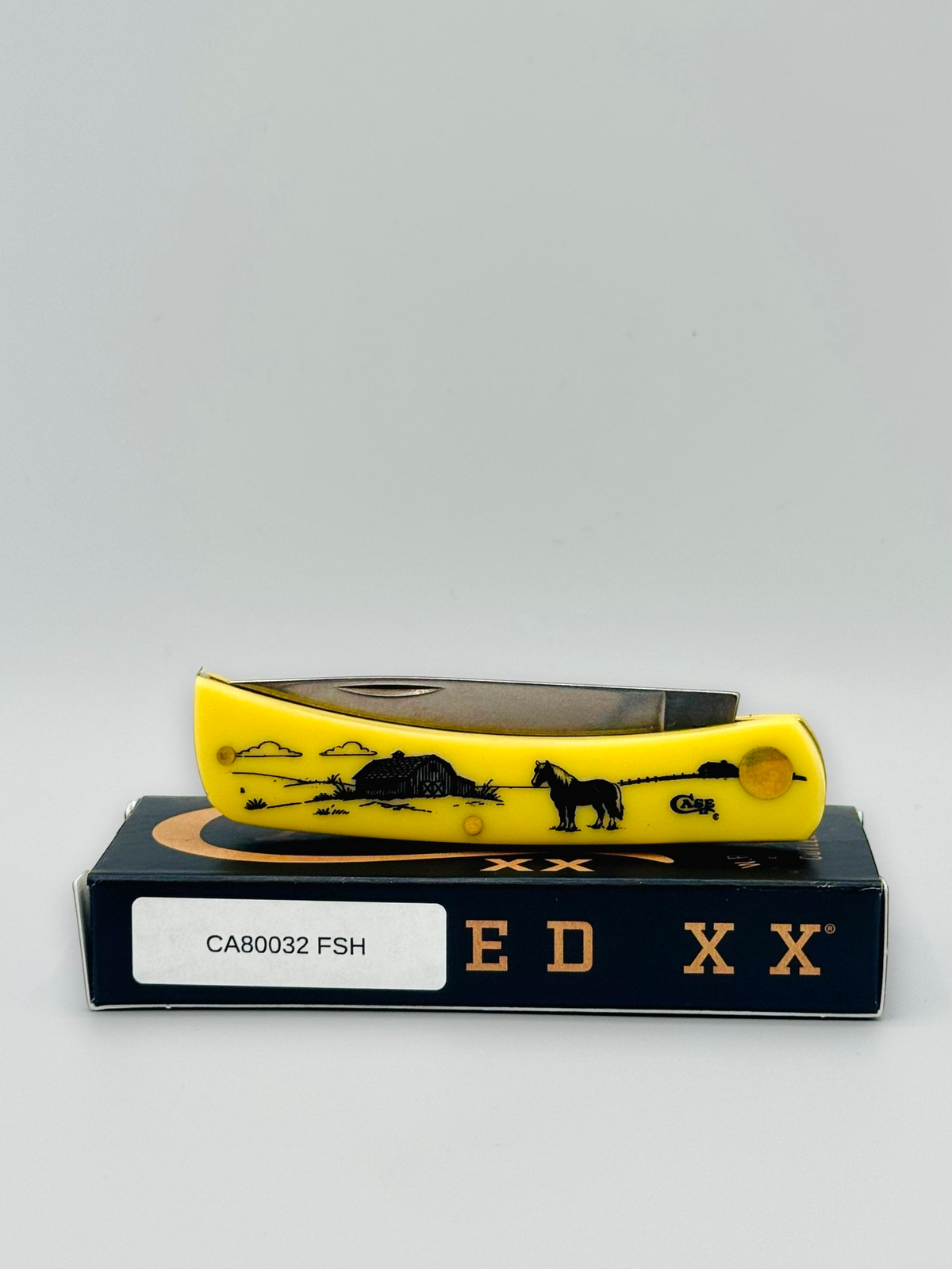 Case XX 80032FSH Farm Series Horse Yellow Synthetic Sod Buster Jr — photo 7