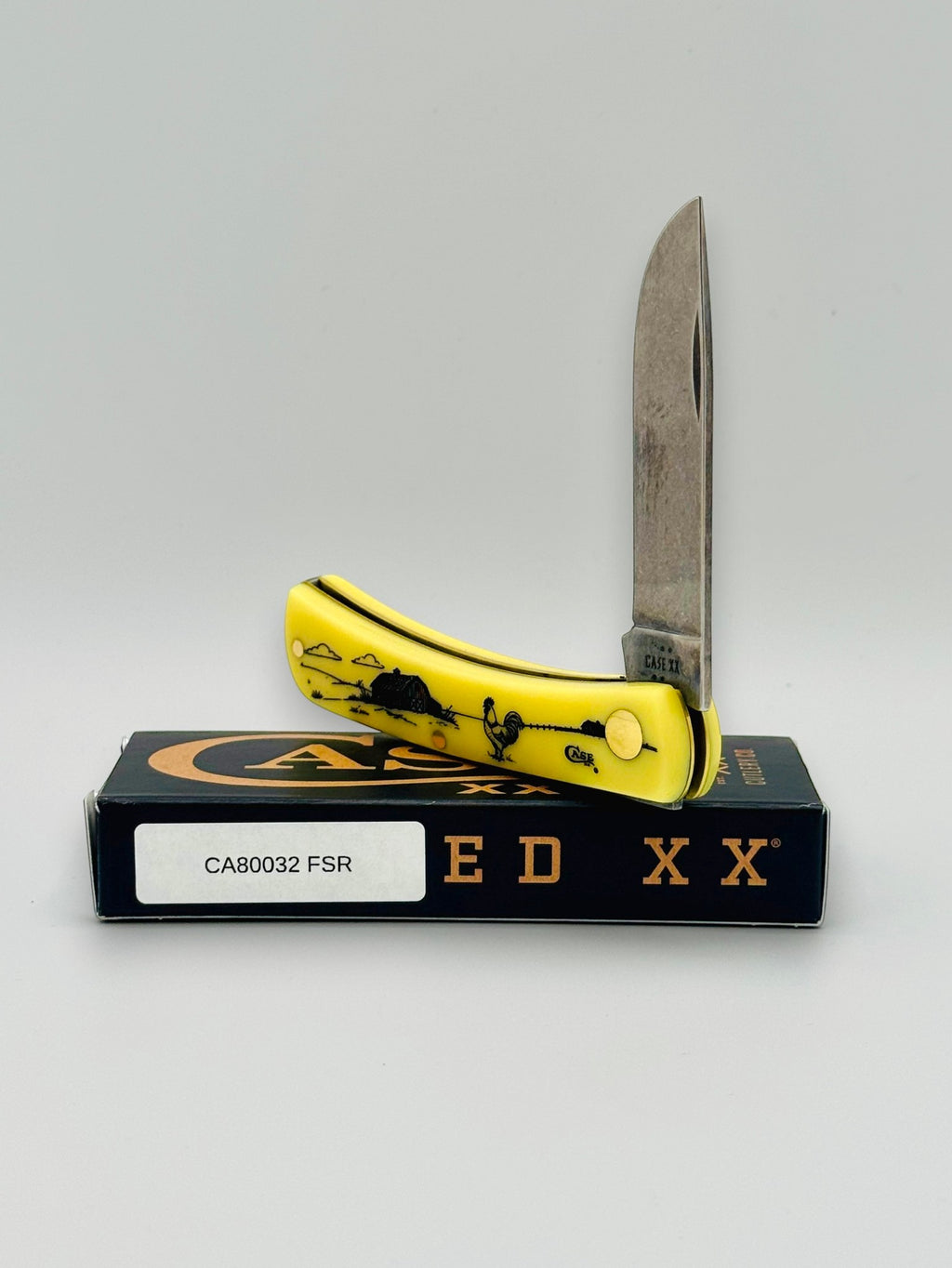 Case XX 80032FSR Farm Series Rooster Yellow Synthetic Sod Buster Jr — photo 2
