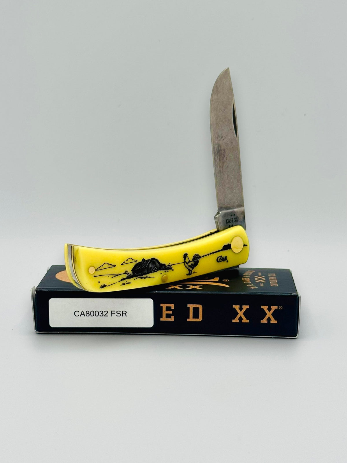 Case XX 80032FSR Farm Series Rooster Yellow Synthetic Sod Buster Jr — photo 3