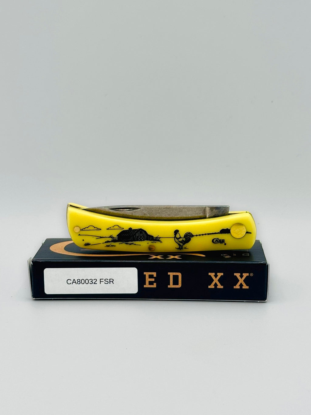 Case XX 80032FSR Farm Series Rooster Yellow Synthetic Sod Buster Jr — photo 7