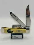 Case XX 80161SQ Squirrel Yellow Syn Trapper — open on Case retail box