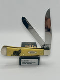 Case XX 80161T Turkey Yellow Syn Trapper — open on Case retail box