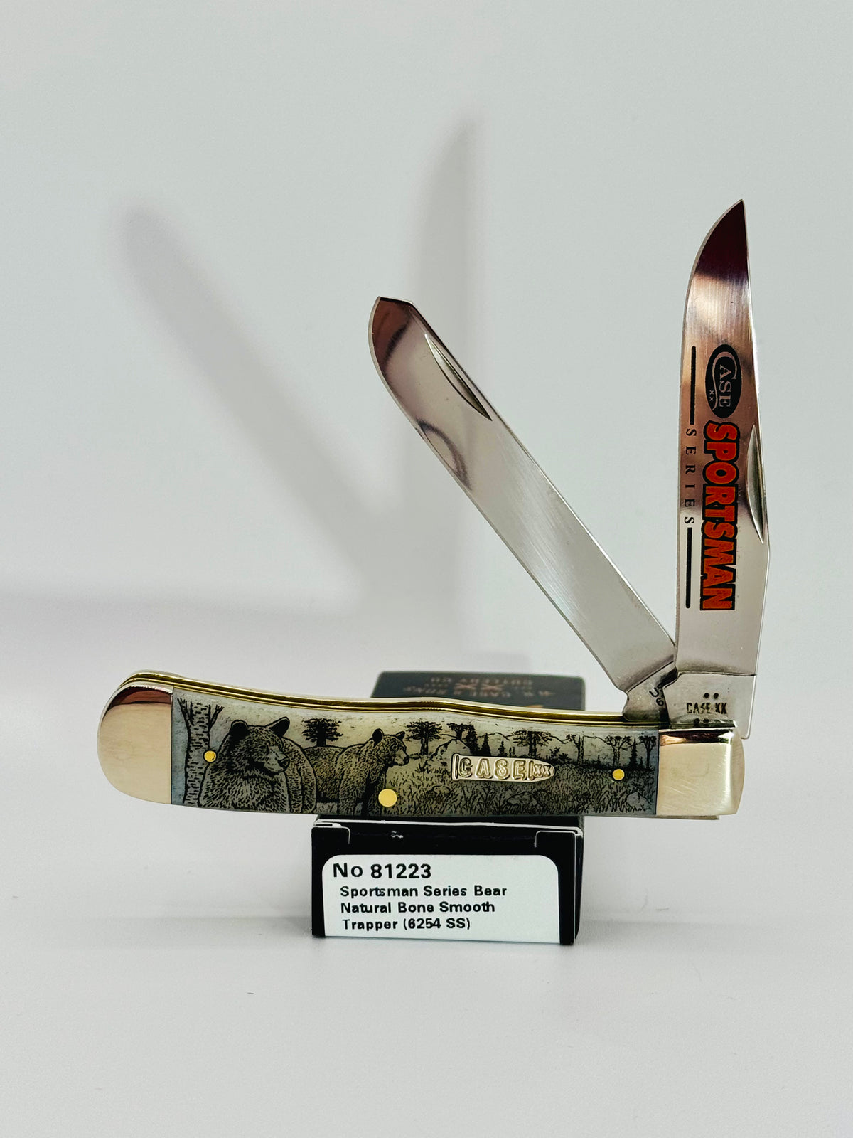 Case XX 81223 Sportsman Series Bear Smooth Natural Bone Trapper, photo 1