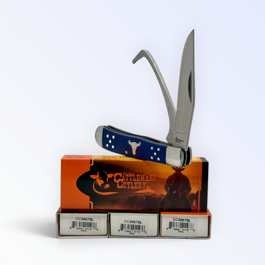 Cattleman's Cutlery Farriers Companion - Blue Delrin