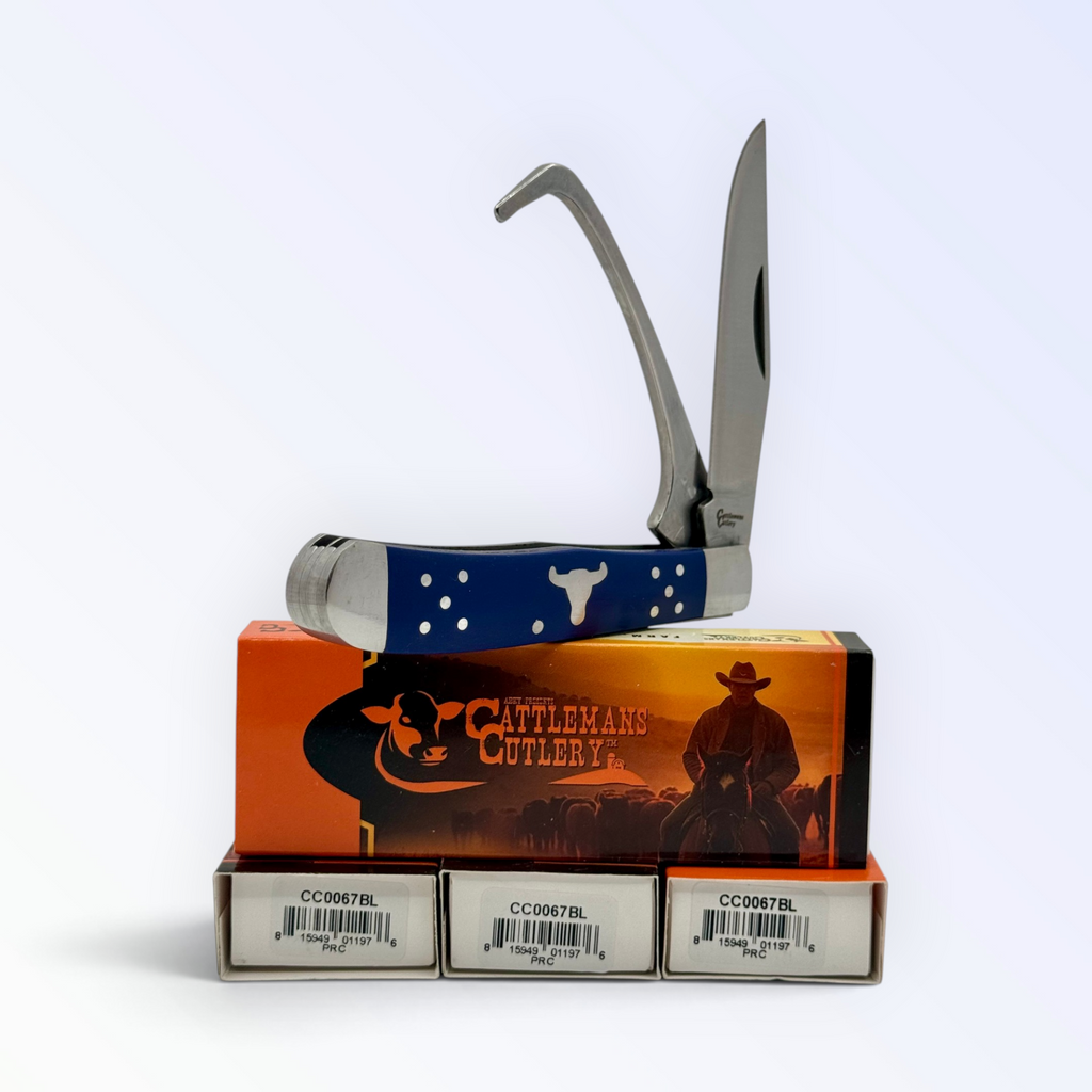 Cattleman's Cutlery Farriers Companion - Blue Delrin
