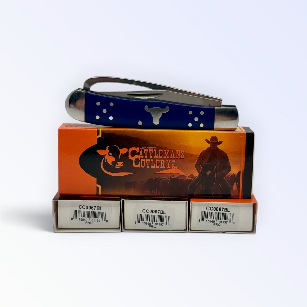 Cattleman's Cutlery Farriers Companion - Blue Delrin