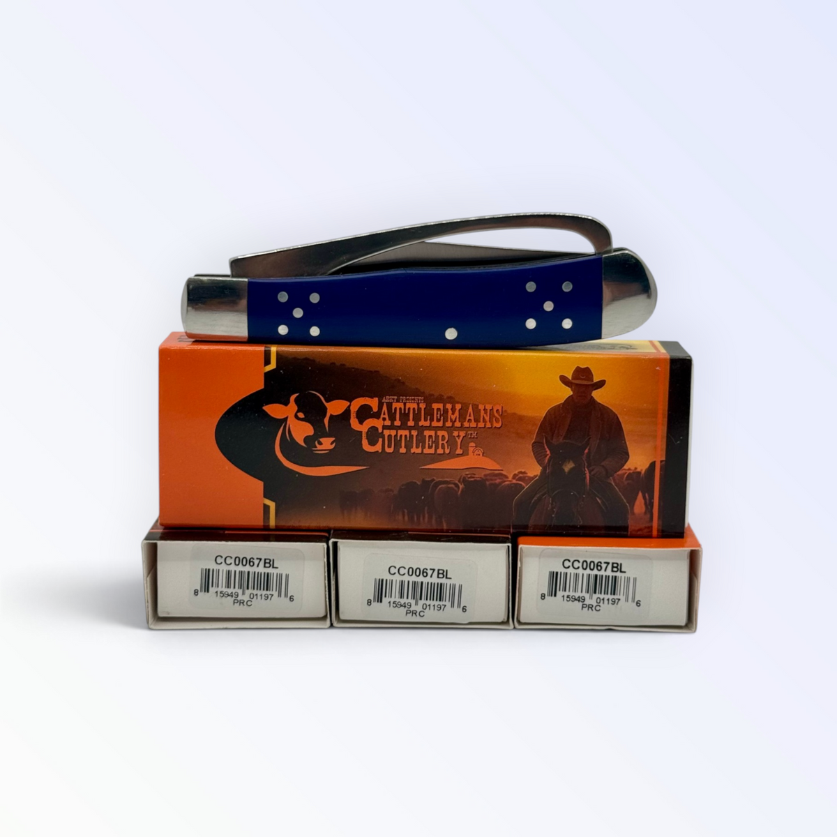 Cattleman's Cutlery Farriers Companion - Blue Delrin