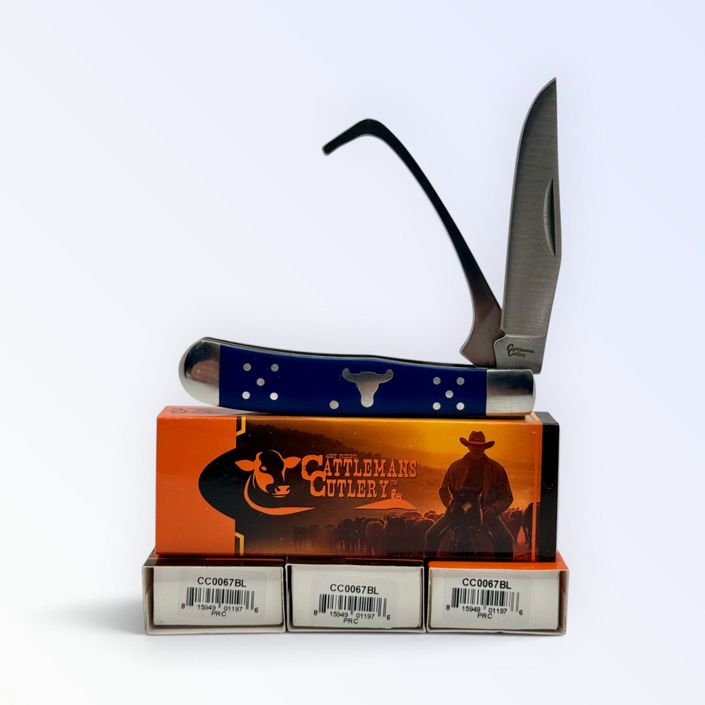 Cattleman's Cutlery Farriers Companion - Blue Delrin