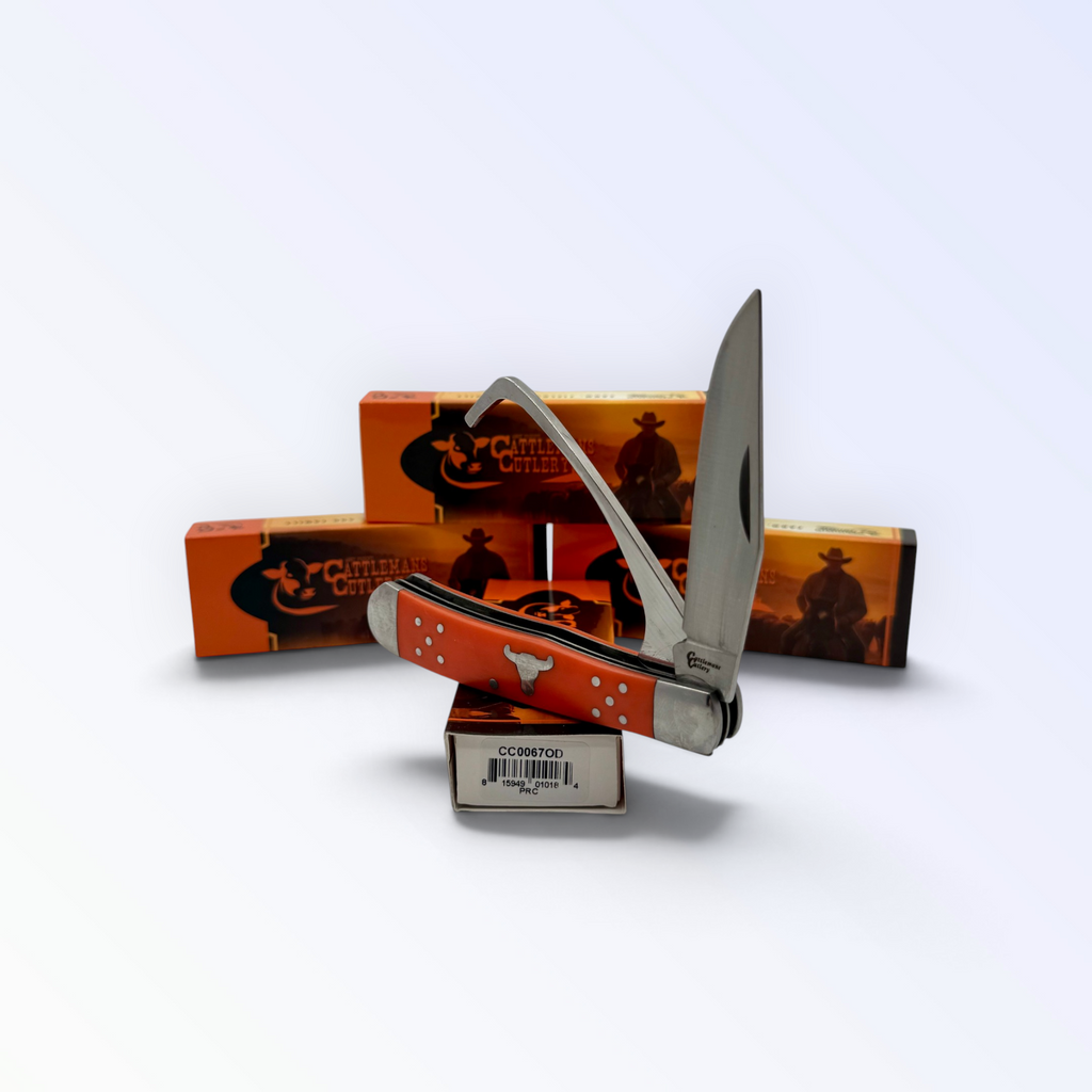 Cattleman's Cutlery Farriers Companion - Orange Delrin