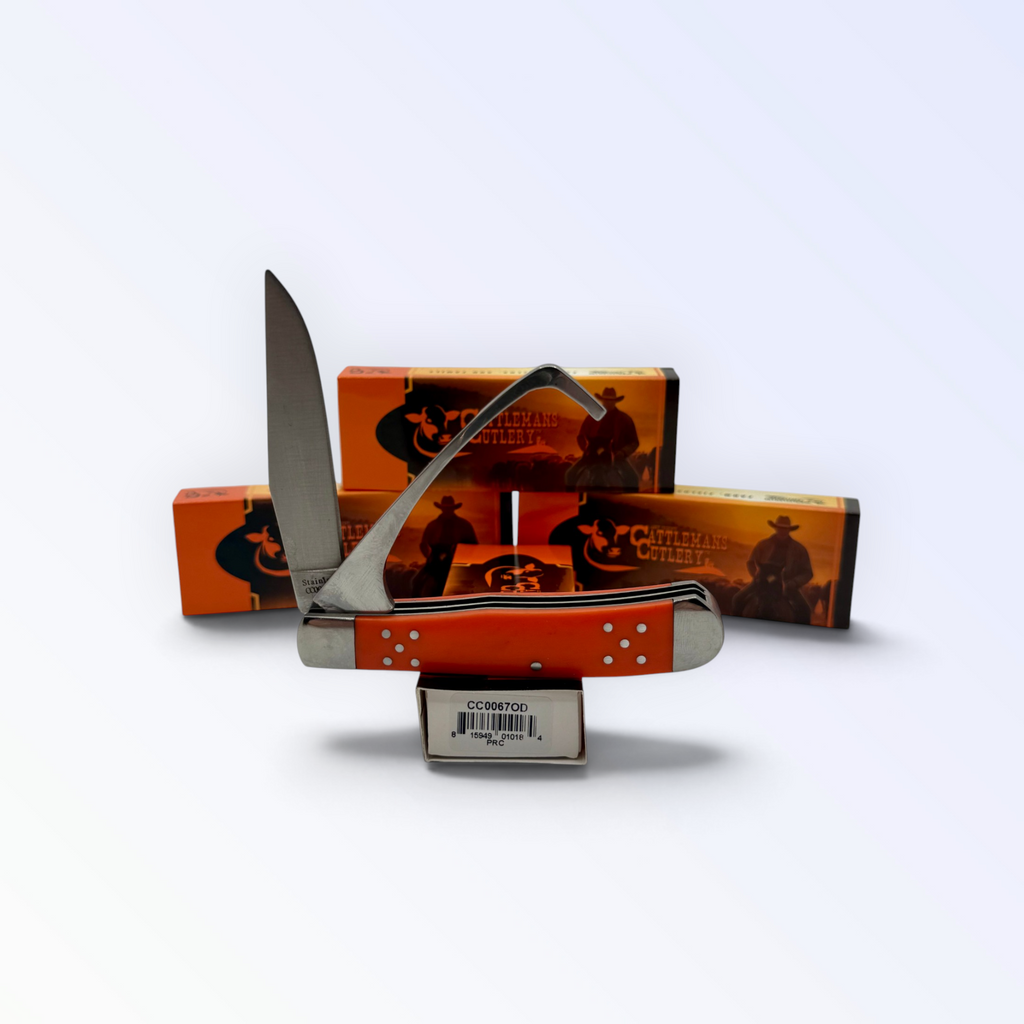 Cattleman's Cutlery Farriers Companion - Orange Delrin