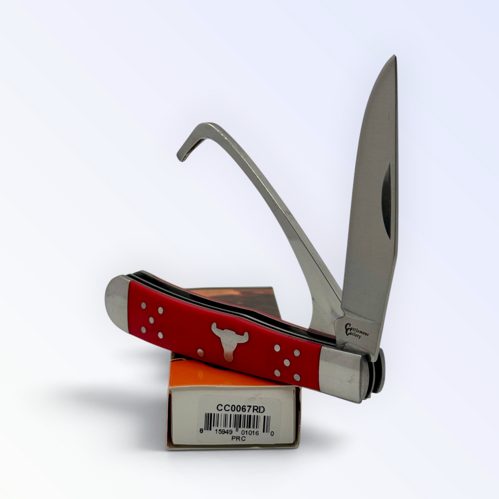 Cattleman's Cutlery Farriers Companion - Red Delrin