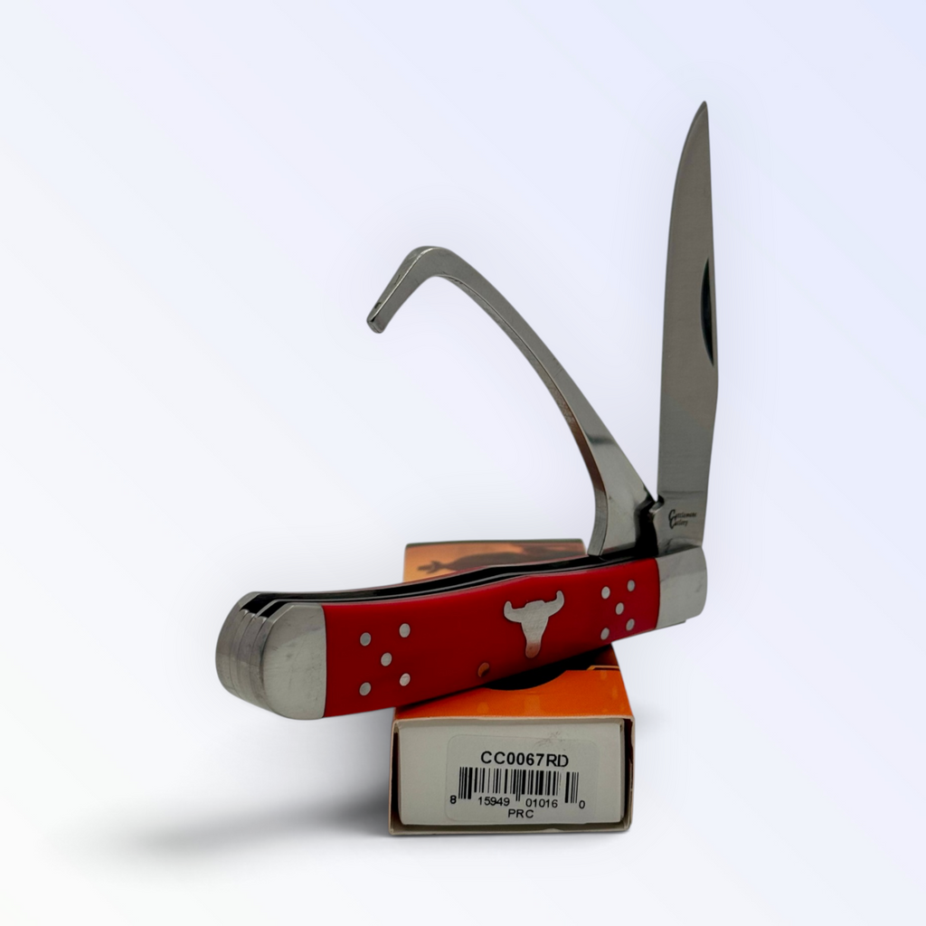 Cattleman's Cutlery Farriers Companion - Red Delrin