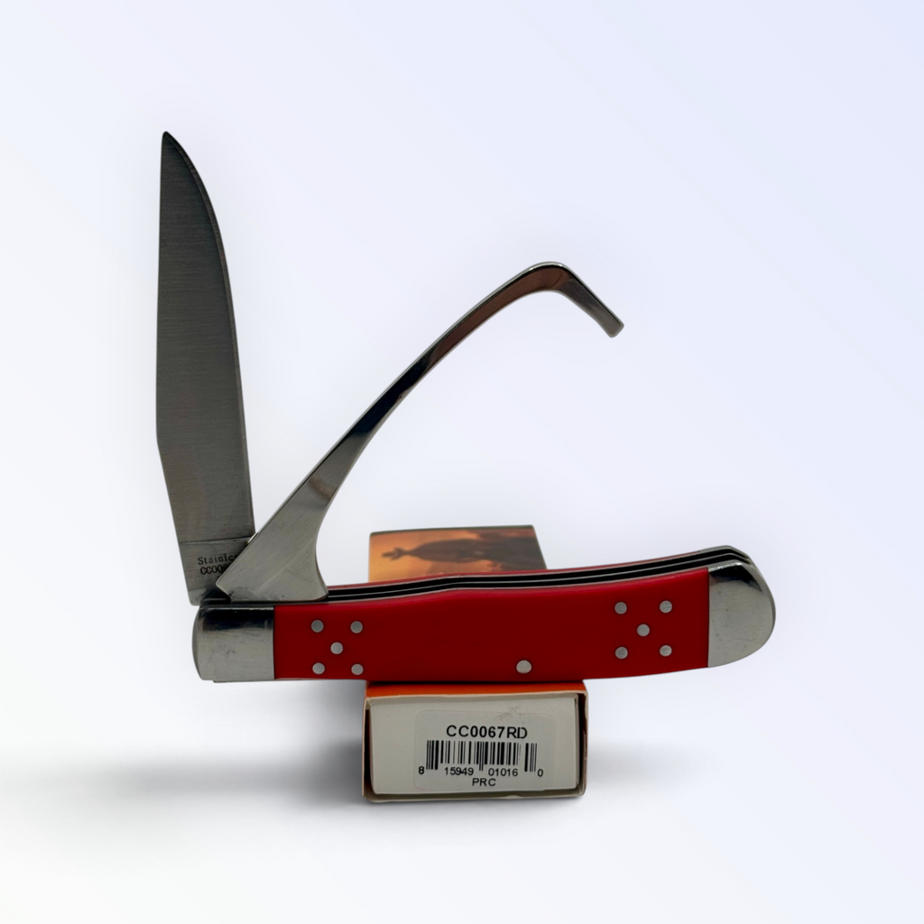 Cattleman's Cutlery Farriers Companion - Red Delrin