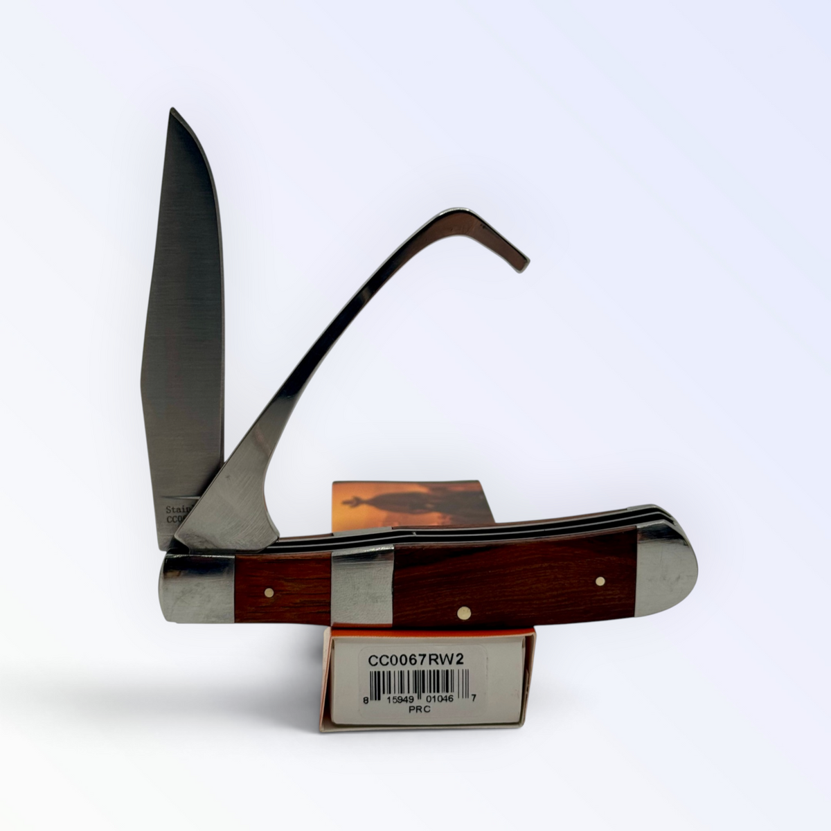 Cattleman's Cutlery Stockyard Farriers Companion - Rosewood