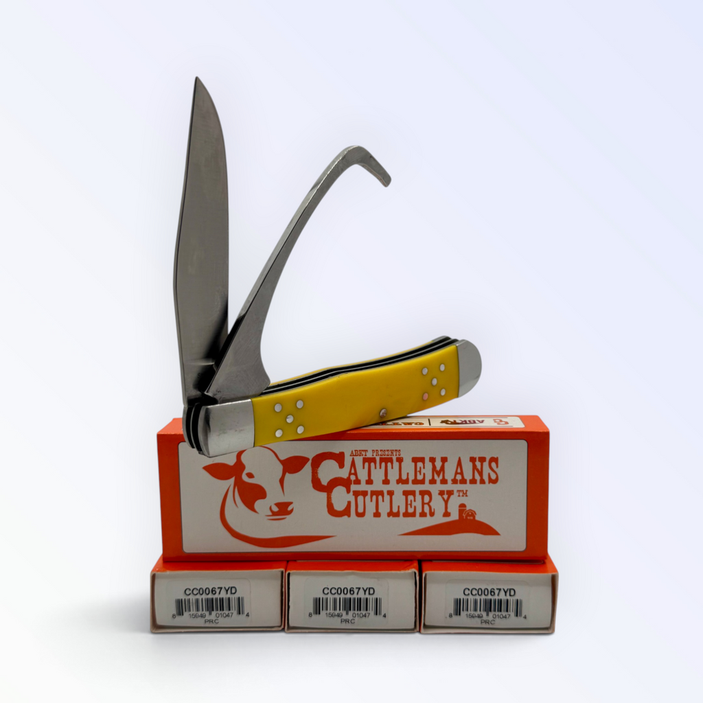 Cattleman's Cutlery Farriers Companion - Yellow Delrin