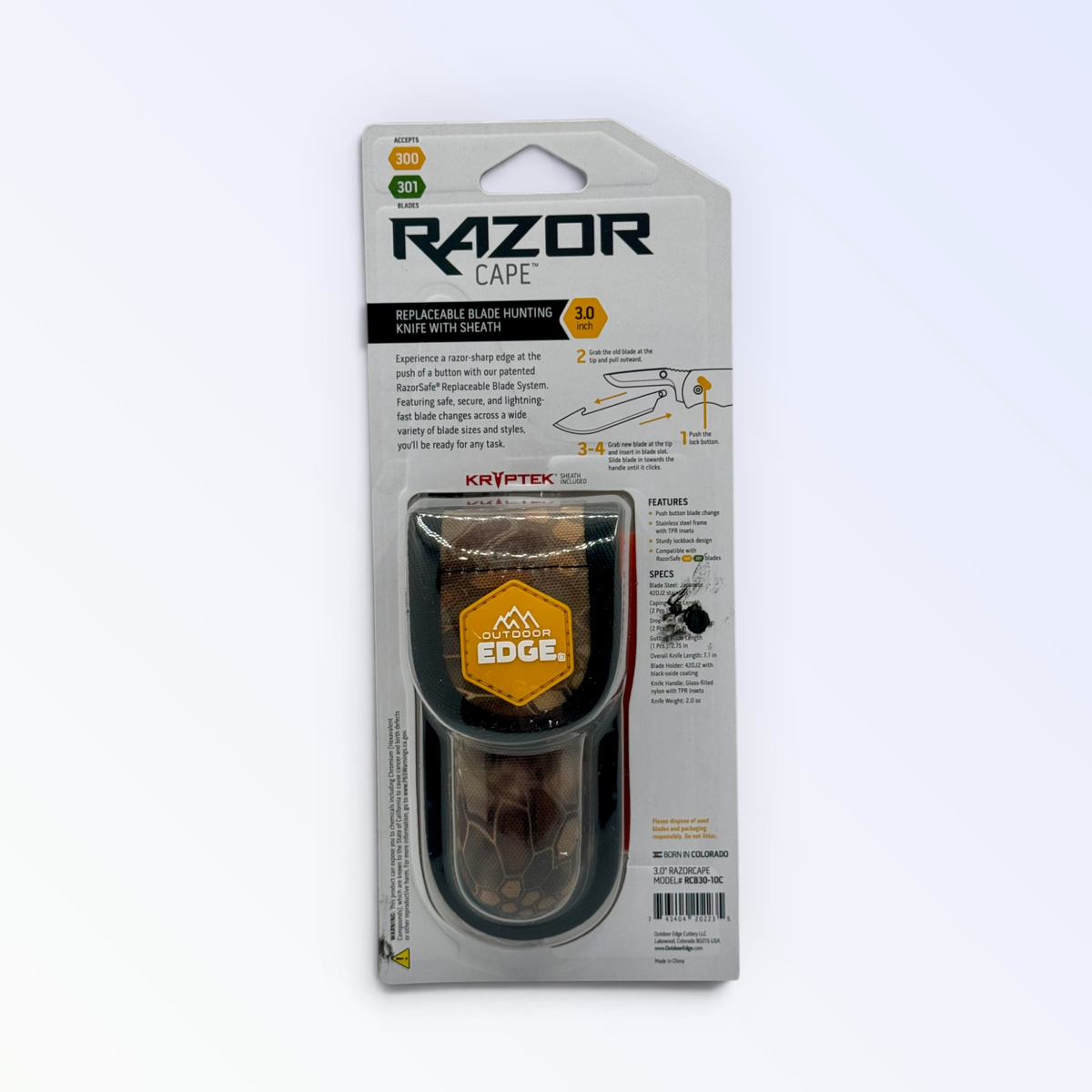 Outdoor Edge RazorCape Lockback - Orange