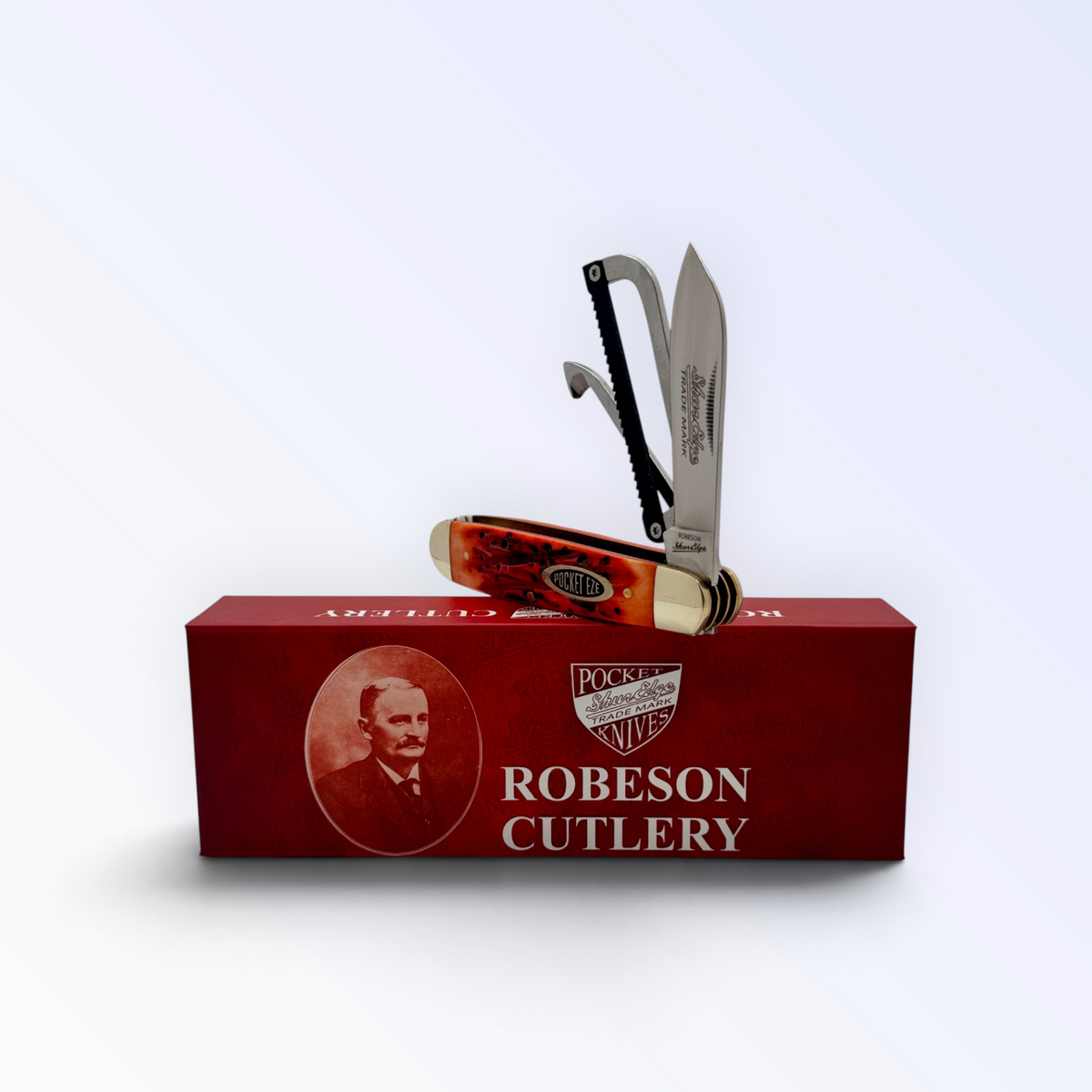 Robeson Gamecock Folder - Strawberry Jigged Bone