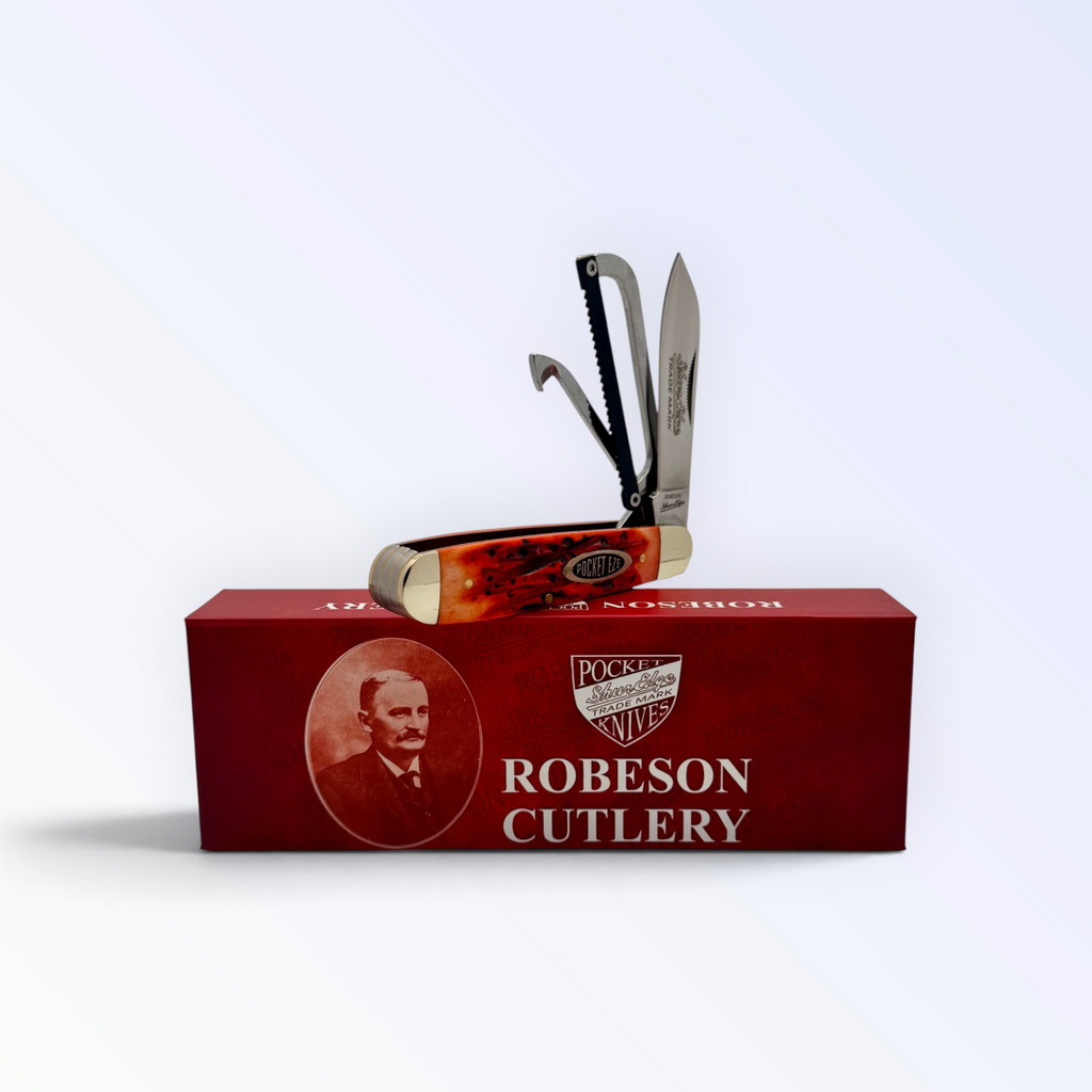 Robeson Gamecock Folder - Strawberry Jigged Bone