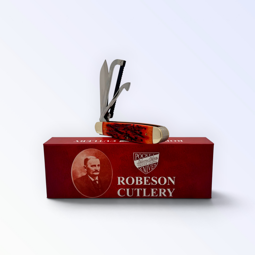 Robeson Gamecock Folder - Strawberry Jigged Bone