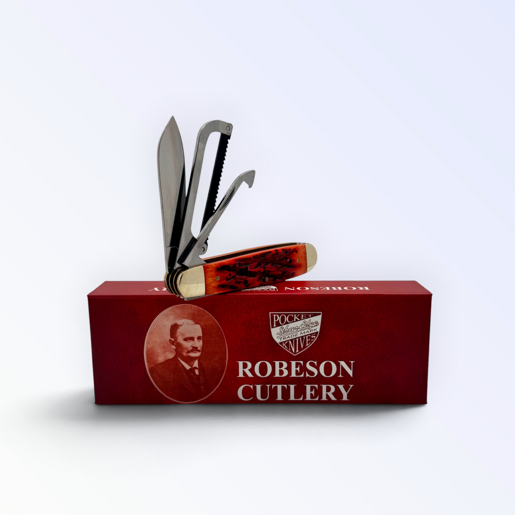 Robeson Gamecock Folder - Strawberry Jigged Bone