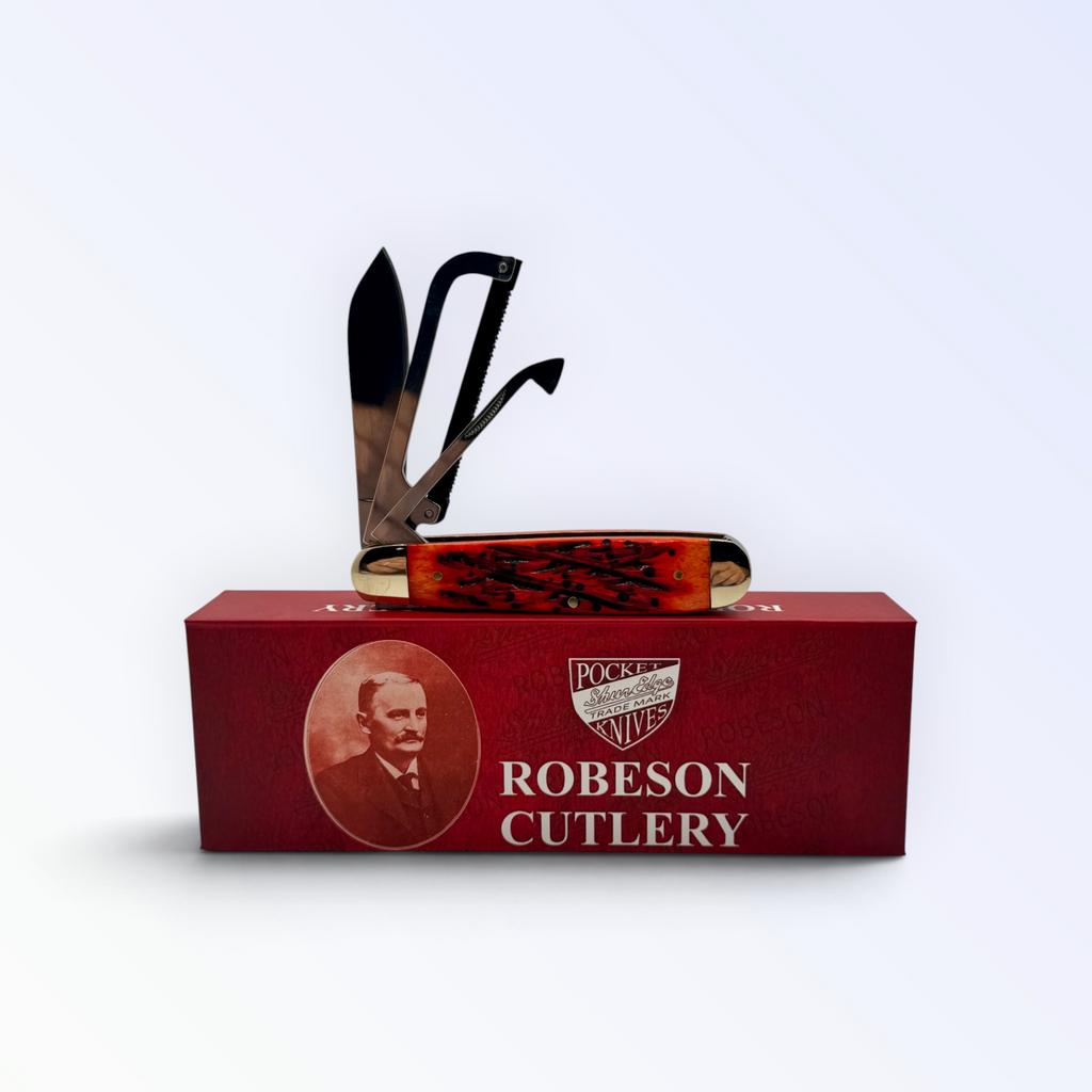 Robeson Gamecock Folder - Strawberry Jigged Bone
