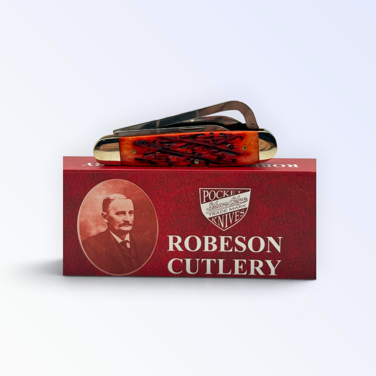 Robeson Gamecock Folder - Strawberry Jigged Bone