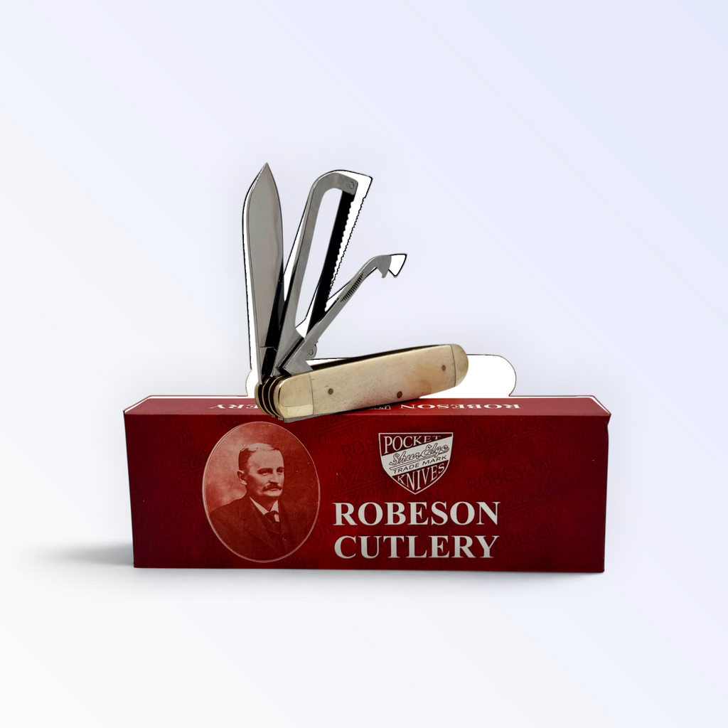 Robeson Gamecock Folder - White Smooth Bone