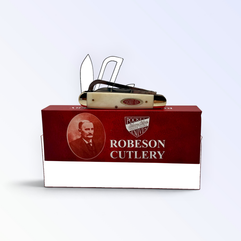 Robeson Gamecock Folder - White Smooth Bone