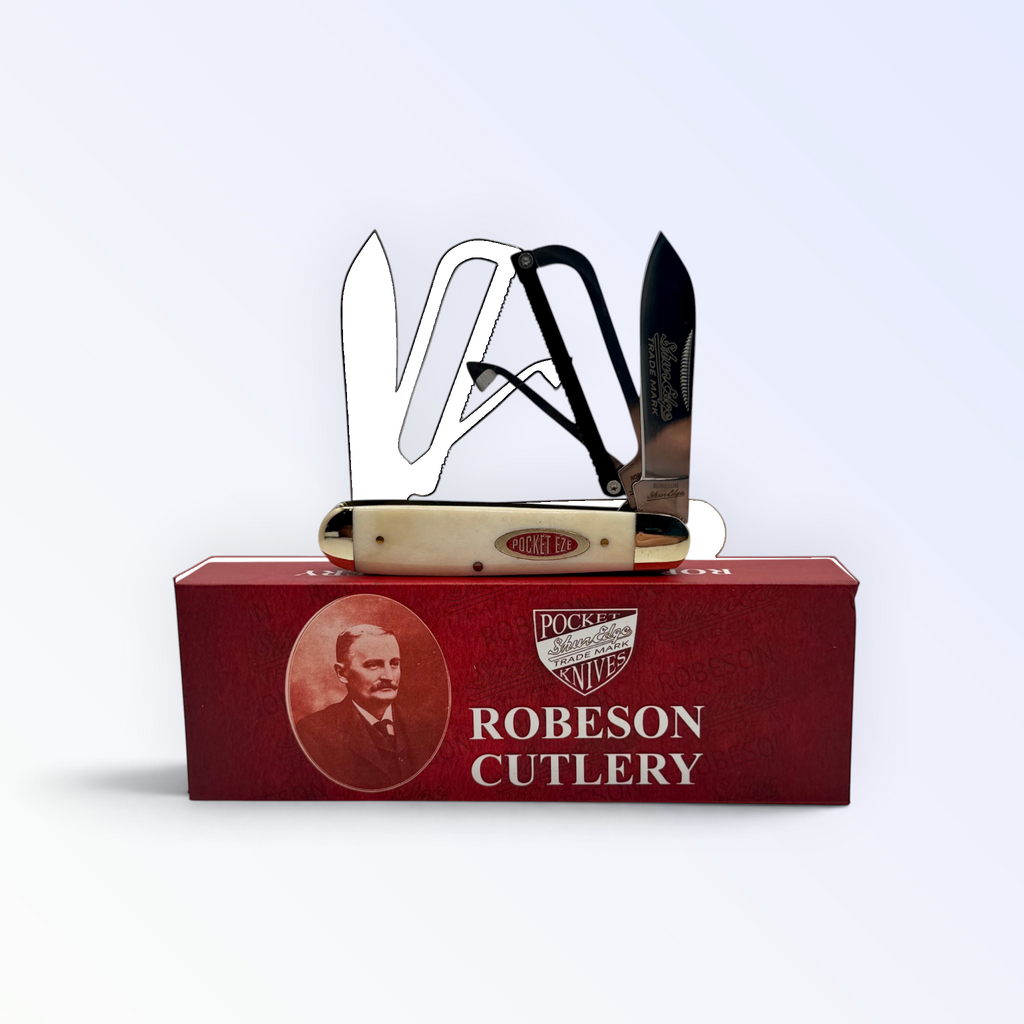 Robeson Gamecock Folder - White Smooth Bone