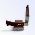 Pigeon Roost Knives Case XX Axe Handle pocket knife with red bone corn cob jig handle and stainless steel clip blade 10299
