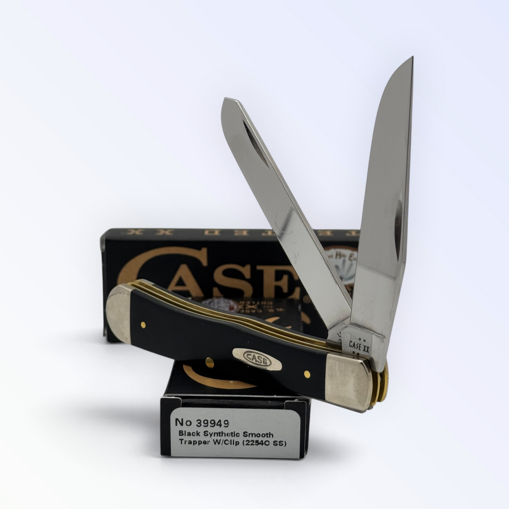 Case XX 39949 black synthetic Trapper with clip — photo 2