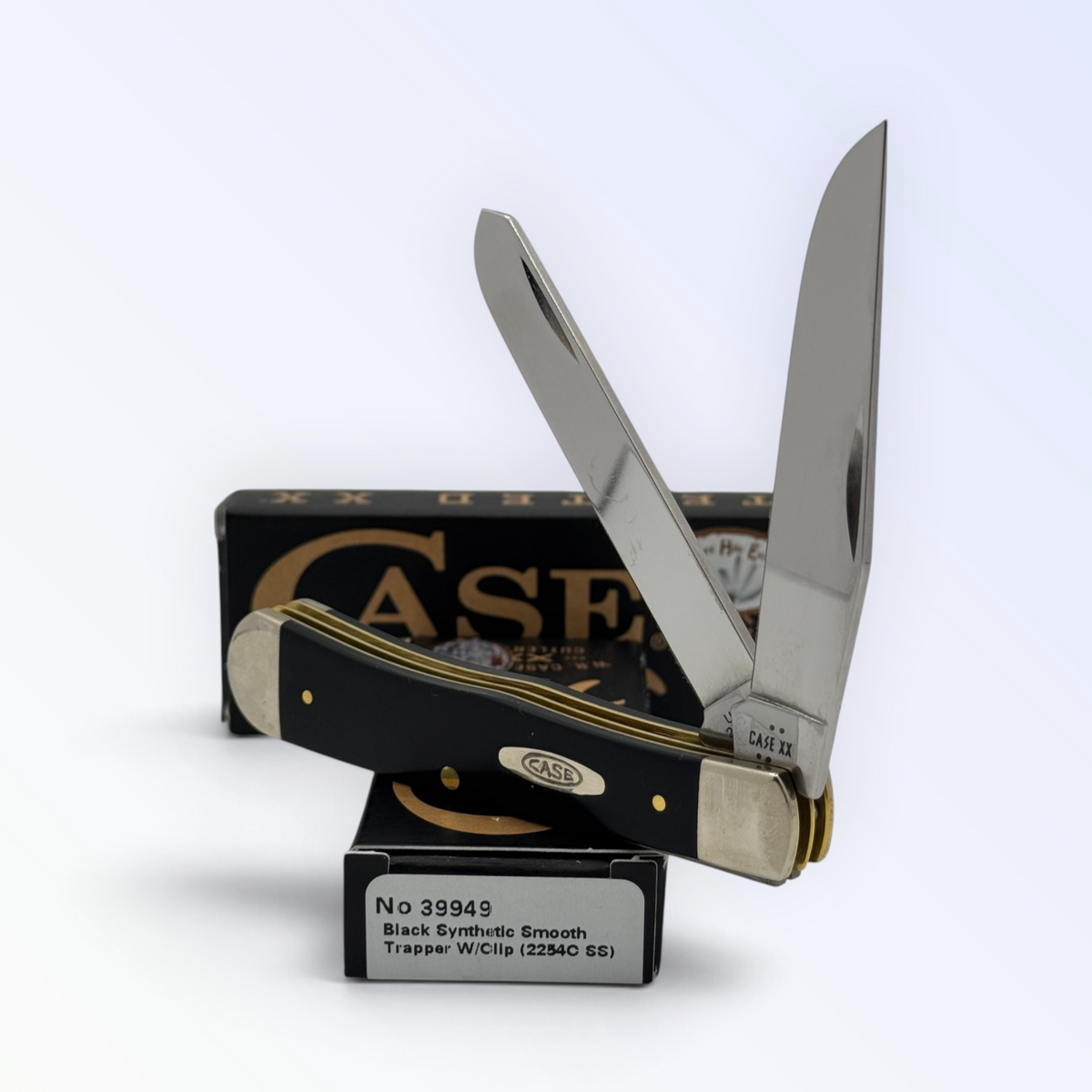 Case XX 39949 black synthetic Trapper with clip — photo 2