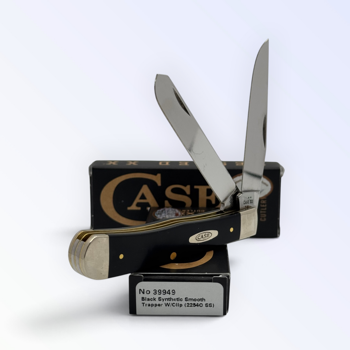 Case XX 39949 black synthetic Trapper with clip — photo 3