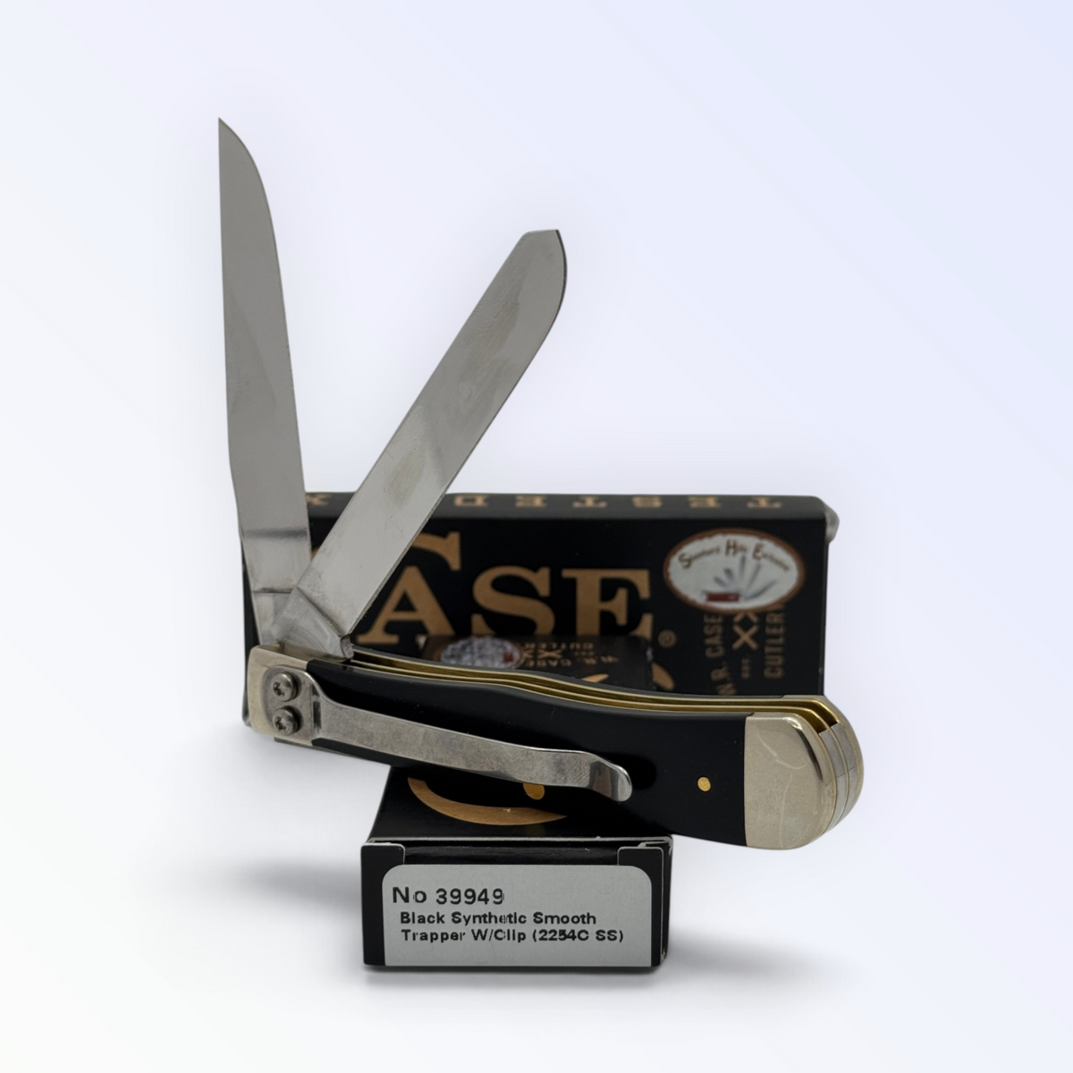 Case XX 39949 black synthetic Trapper with clip — photo 4