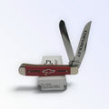 Case XX Chevrolet Red Synthetic Trapper with SKU 33704 — blades open resting on the factory box