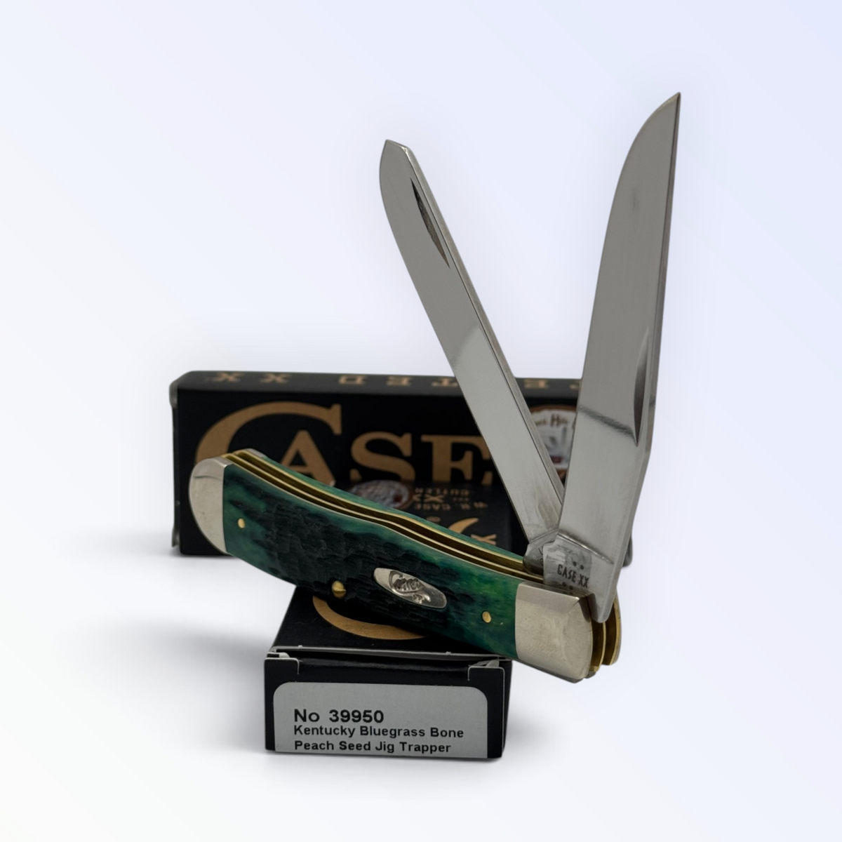 Case XX 39950 KY Bluegrass bone Trapper with clip — photo 2