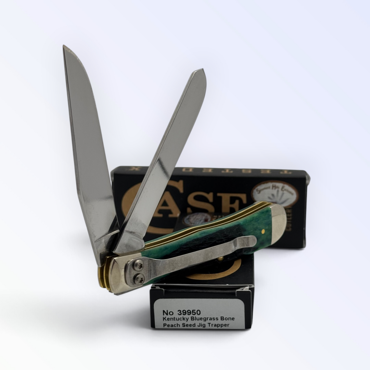 Case XX 39950 KY Bluegrass bone Trapper with clip — photo 5