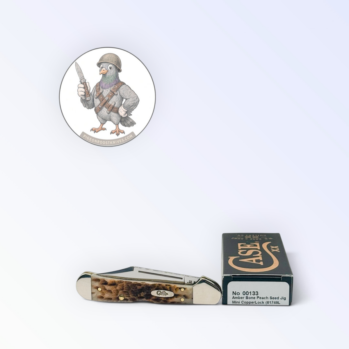 Case XX 00133 Amber Bone Mini CopperLock — photo 5
