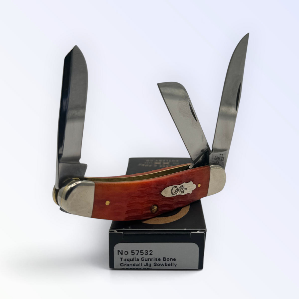 Case XX 57532 – Tequila Sunrise Bone Crandall Jig Sowbelly — photo 2