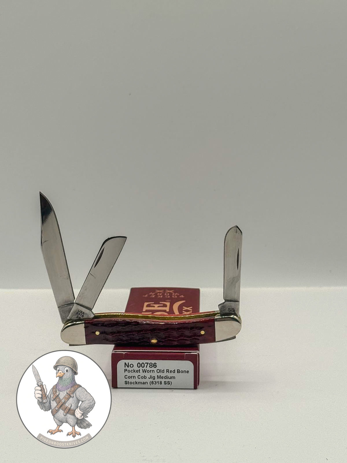 Case XX 00786 Jigged Old Red Bone Pocket Worn Stockman — photo 3