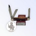 New Case XX 00786 Medium Stockman, Pocket Worn factory finish Old Red Bone handle, on its Case box