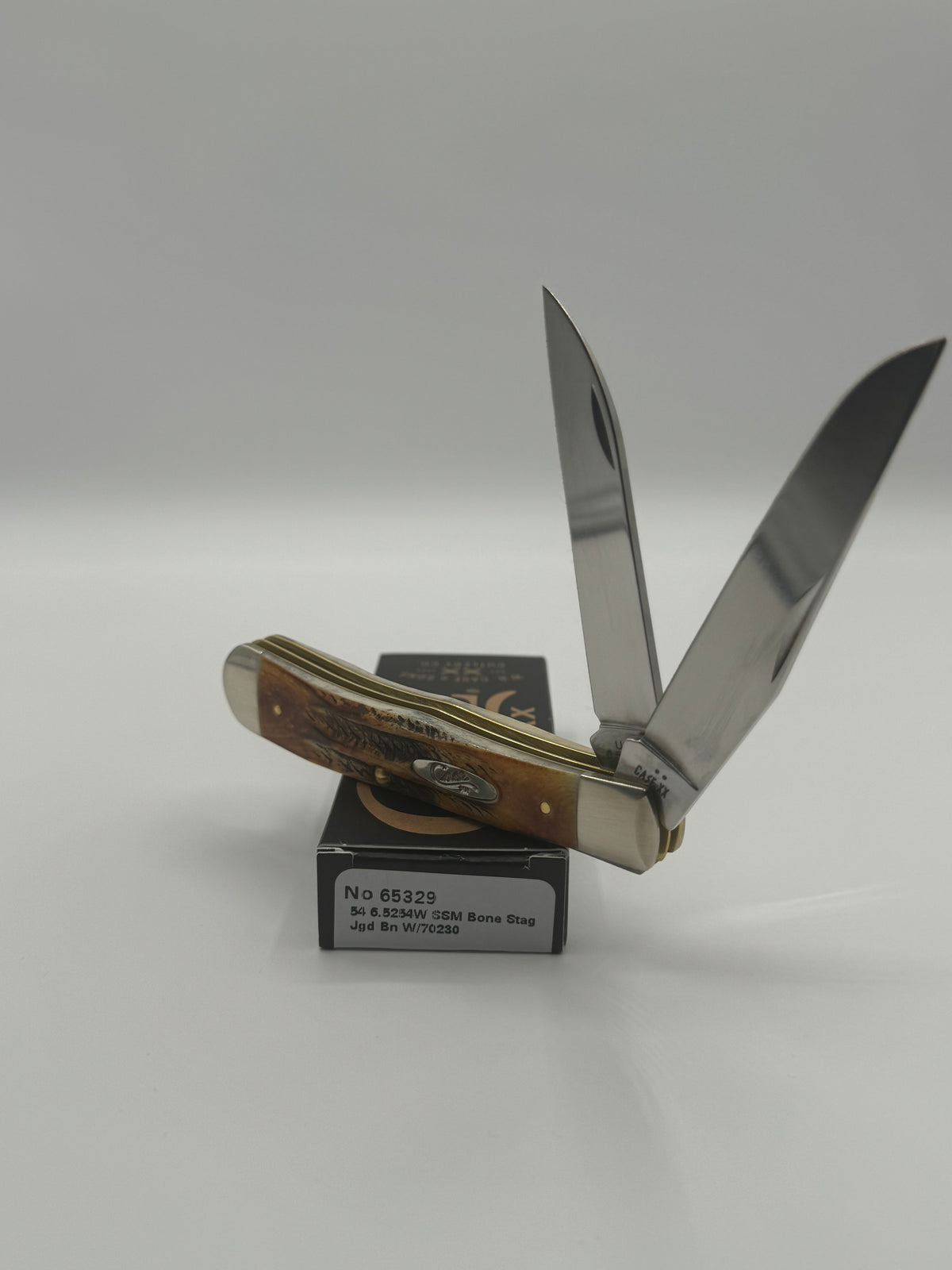 Case XX 65329 6.5 Bonestag Trapper with Wharncliffe — photo 2