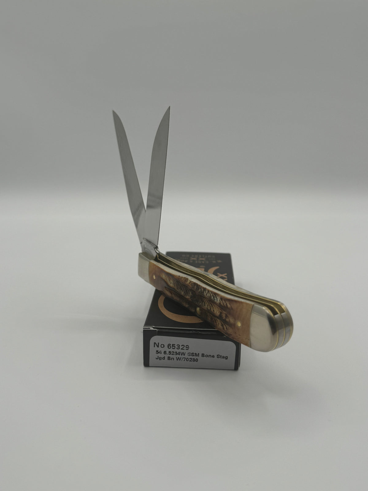 Case XX 65329 6.5 Bonestag Trapper with Wharncliffe — photo 3