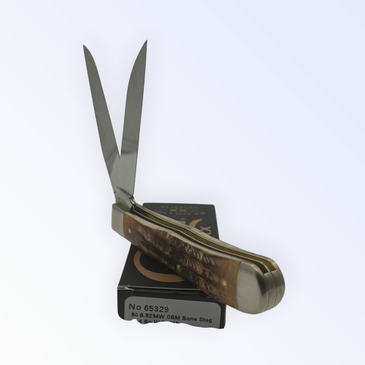 Case XX 65329 6.5 Bonestag Trapper with Wharncliffe — photo 3